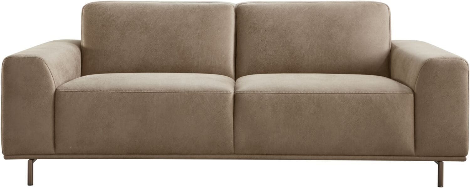Pronto Wonen 2,5 zitsbank Pantini microleder bruin premium comfort Bruin Bank