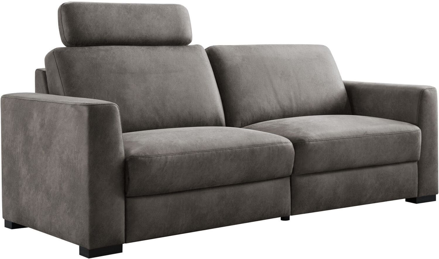 Pronto Wonen 3 zitsbank Muscolo donkergrijs relaxfunctie supreme comfort Grijs|Antraciet 3 zitsbank