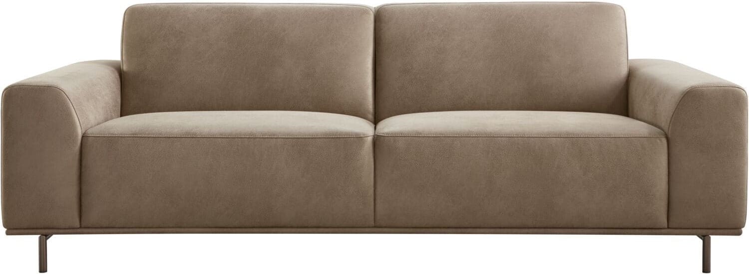 Pronto Wonen 3 zitsbank Pantini microleder bruin excellent comfort Bruin 3 zitsbank