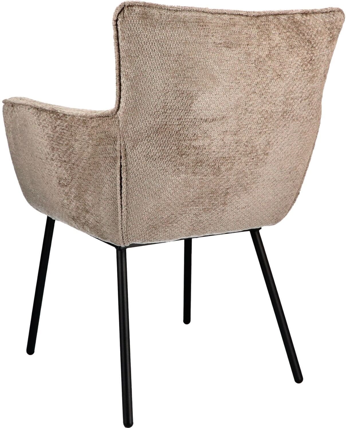 Pronto Wonen Eetkamerstoel Novile beige Beige|Wit Eetkamerstoel