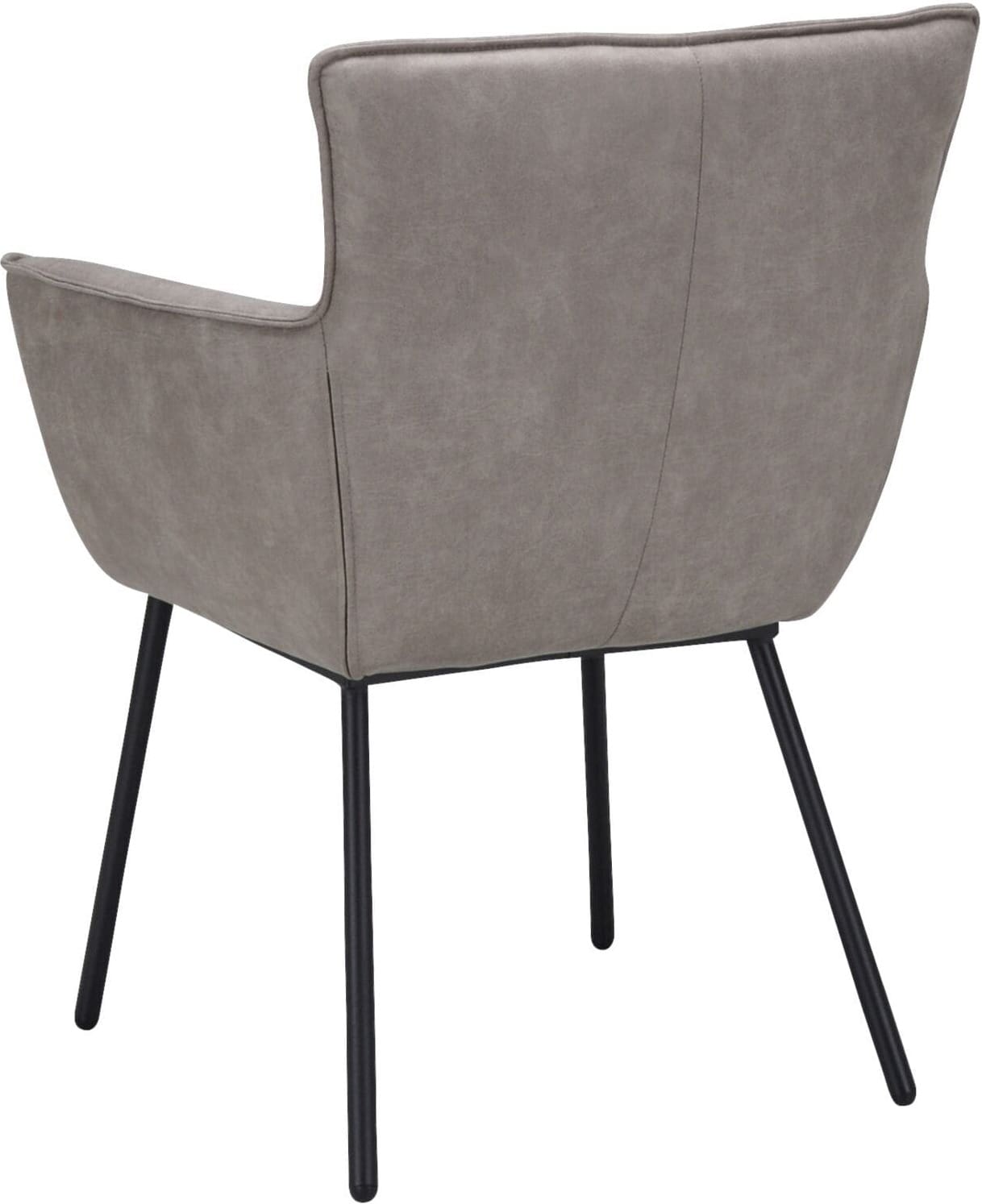 Pronto Wonen Eetkamerstoel Novile microleder beige Beige|Wit Eetkamerstoel