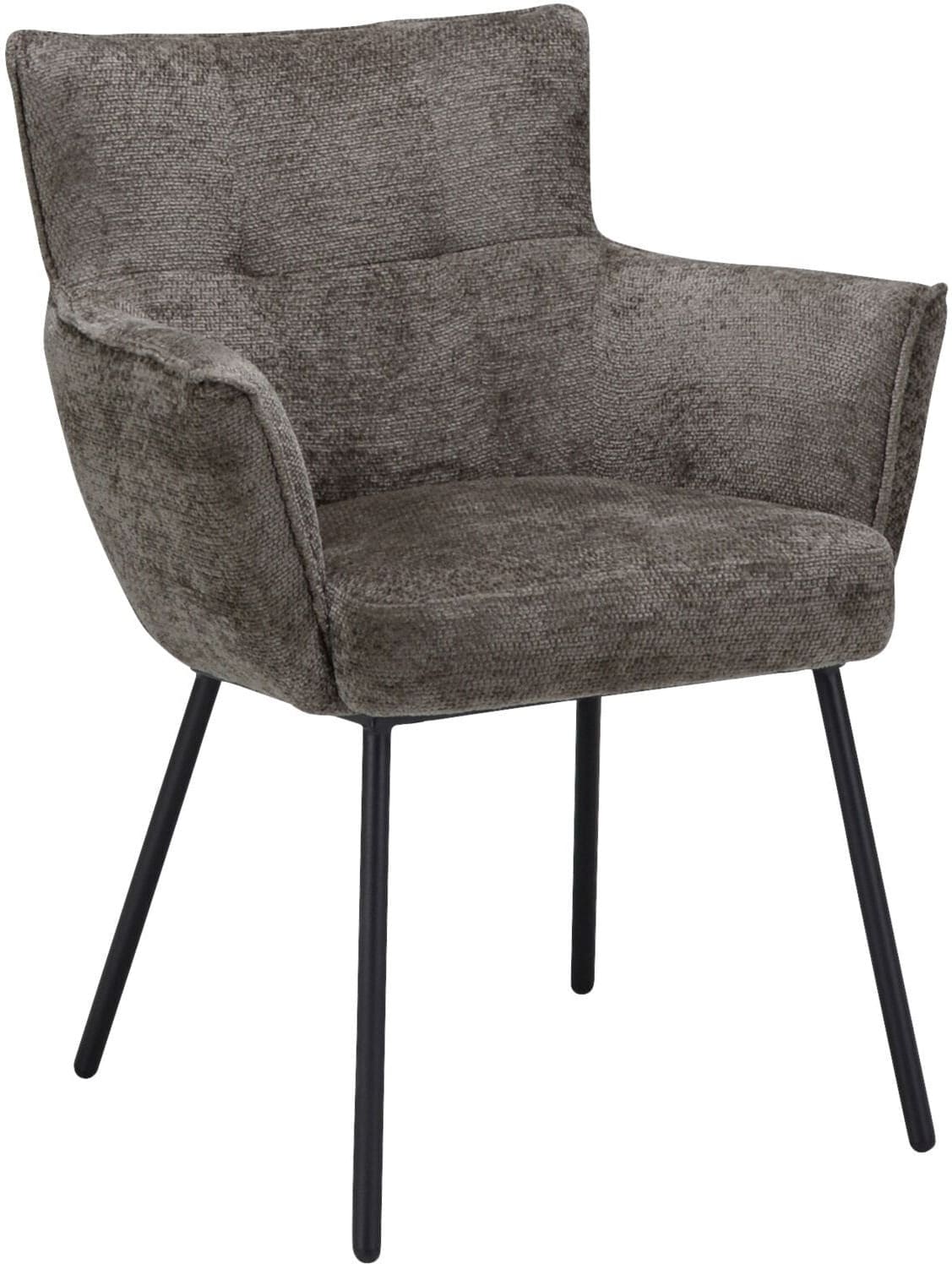 Pronto Wonen Eetkamerstoel Novile taupe Taupe Eetkamerstoel