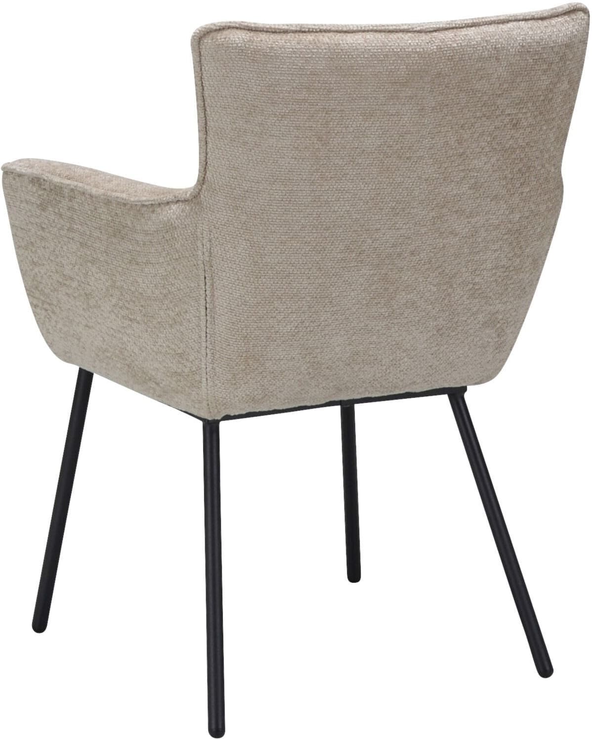 Pronto Wonen Eetkamerstoel Novile zandbeige Bruin Eetkamerstoel