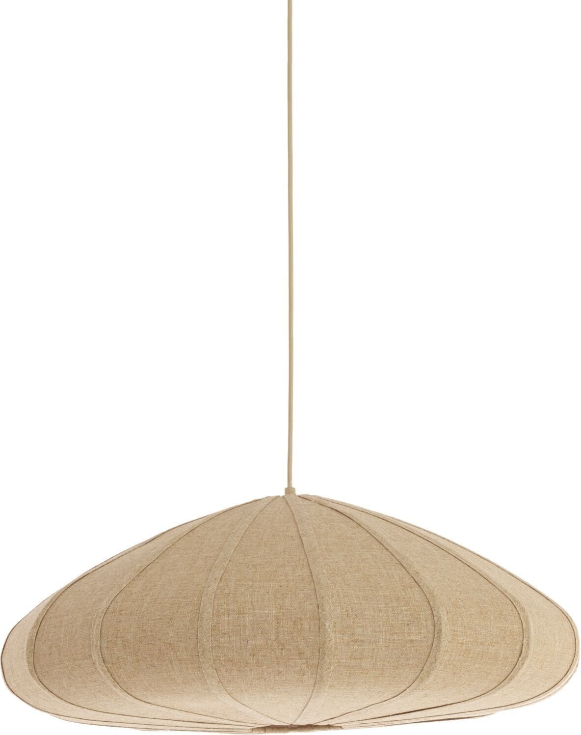 Pronto Wonen Hanglamp Cantilupo S naturel linnen 1-lichts Naturel Verlichting