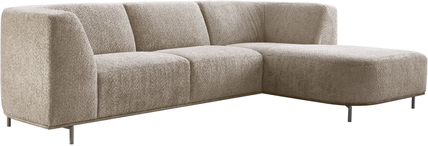 Pronto Wonen Hoekbank rechts Pantini taupe supreme comfort Taupe Bank
