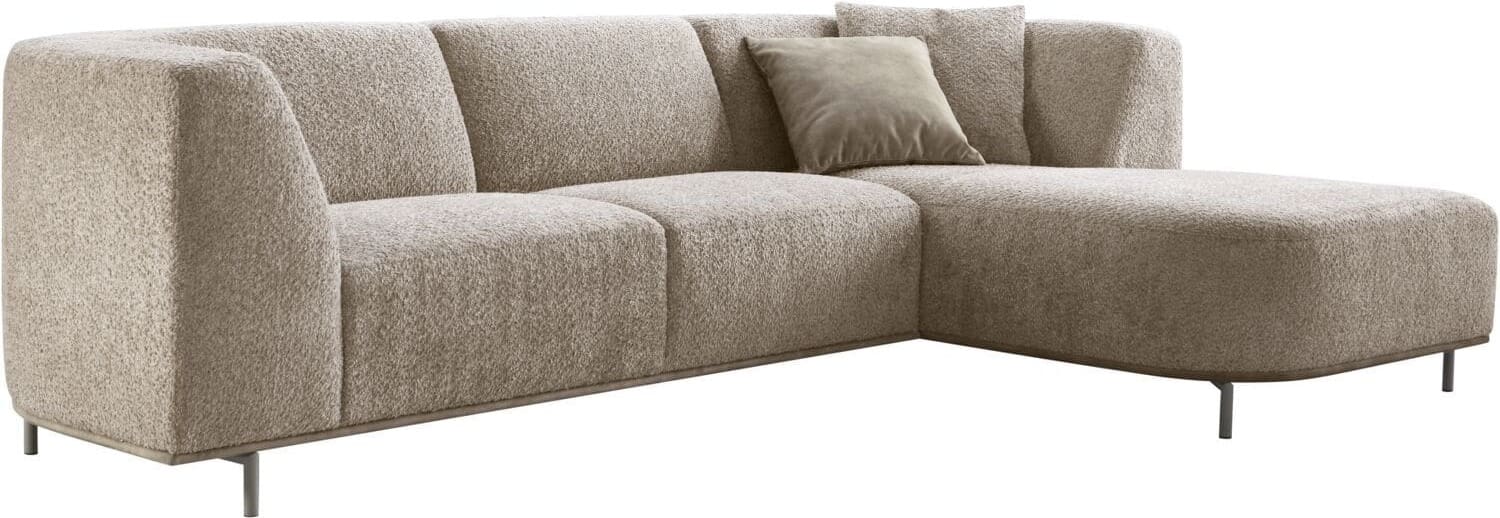 Pronto Wonen Hoekbank rechts Pantini taupe supreme comfort Taupe Bank