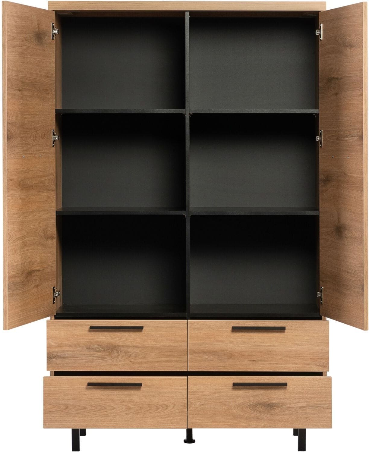Pronto Wonen Opbergkast Paranno 177x110x42 cm bruin Bruin Opbergkast