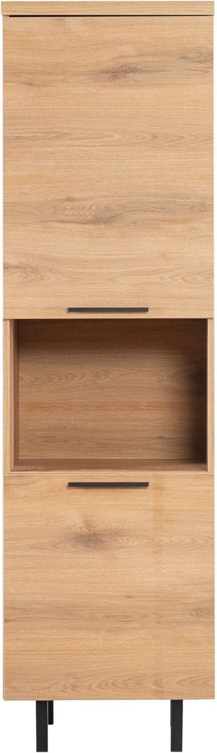 Pronto Wonen Opbergkast Paranno 197x055x42 cm bruin 2 deurs Bruin Opbergkast