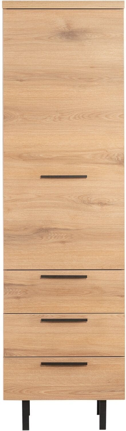 Pronto Wonen Opbergkast Paranno 197x055x42 cm bruin Bruin Opbergkast