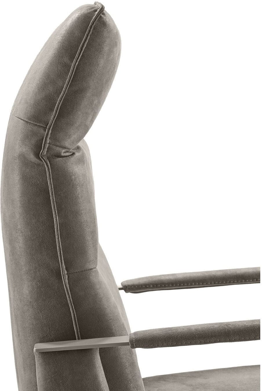 Pronto Wonen Relaxfauteuil Seduto elektrisch microleder donkergrijs Grijs|Antraciet Fauteuil