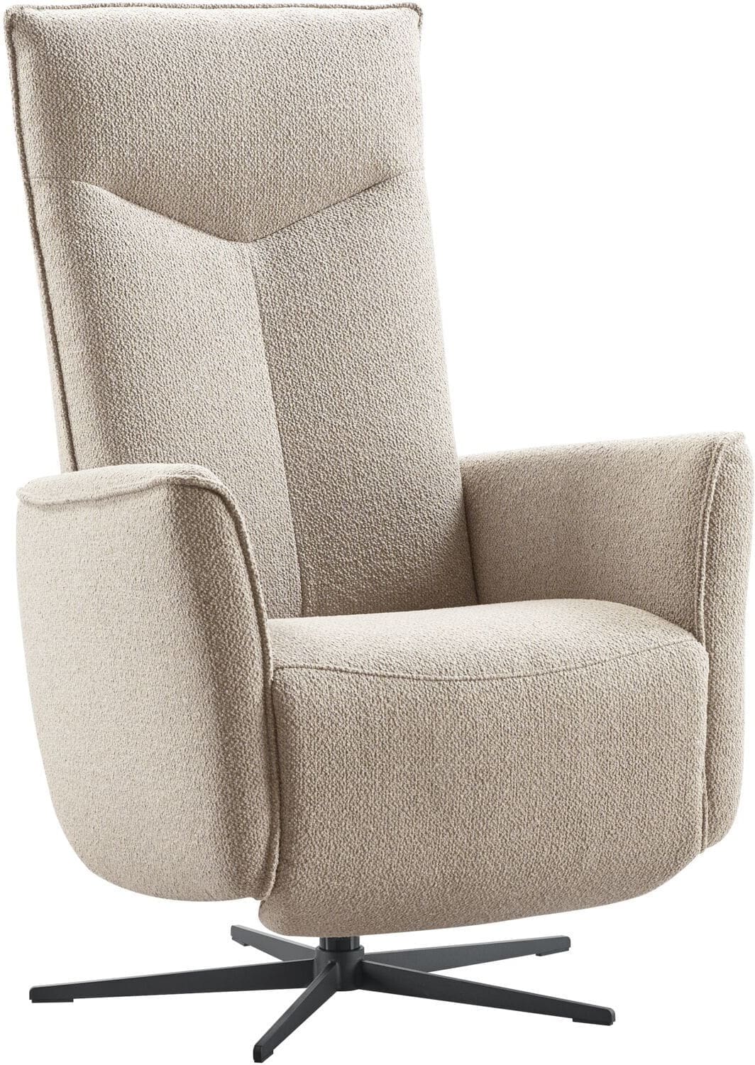 Pronto Wonen Relaxfauteuil Seduto microvezel beige Beige|Wit Fauteuil
