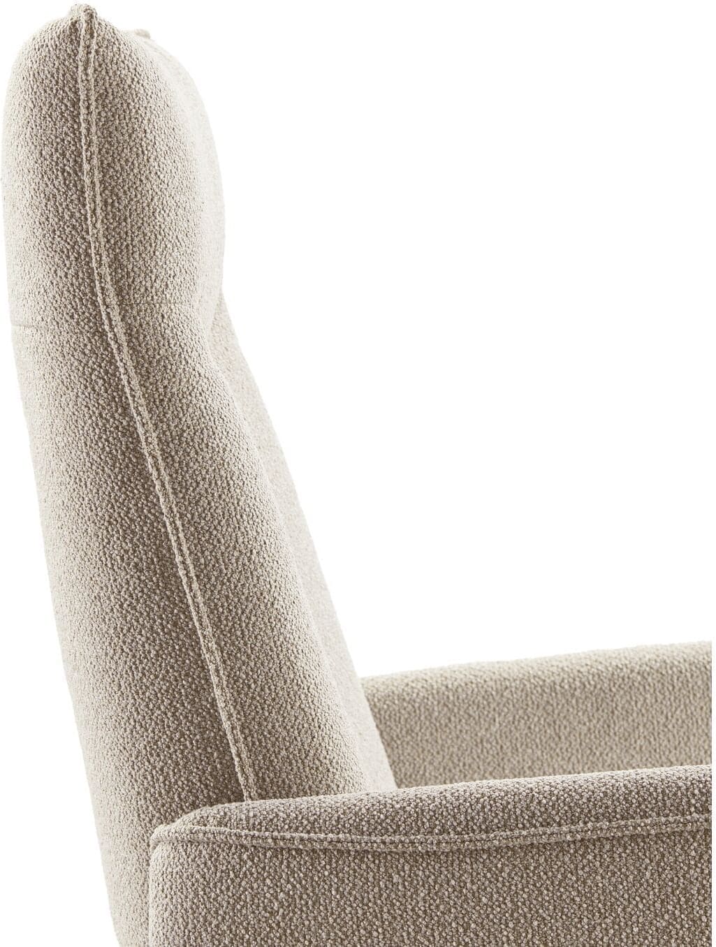 Pronto Wonen Relaxfauteuil Seduto microvezel beige Beige|Wit Fauteuil