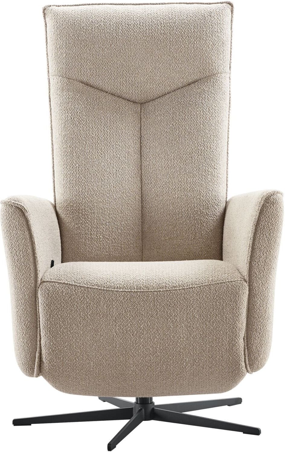 Pronto Wonen Relaxfauteuil Seduto microvezel beige Beige|Wit Fauteuil