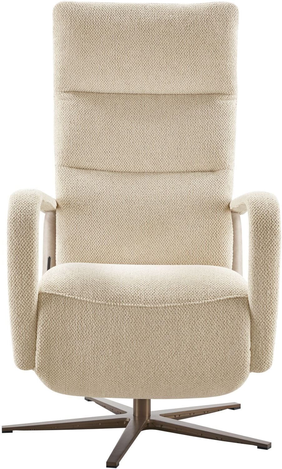 Pronto Wonen Relaxfauteuil Seduto naturel beige Beige|Wit Fauteuil