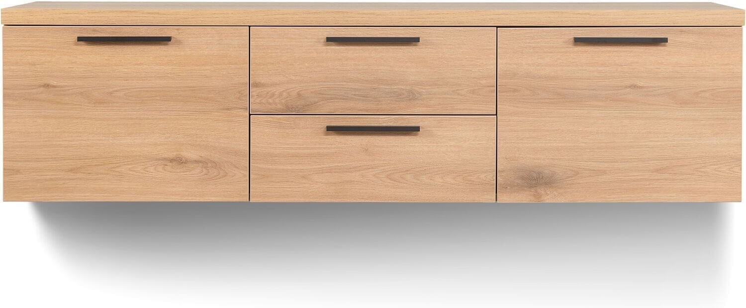 Pronto Wonen Tv-meubel Paranno 165 cm bruin Bruin Tv-meubel|Tv-dressoir