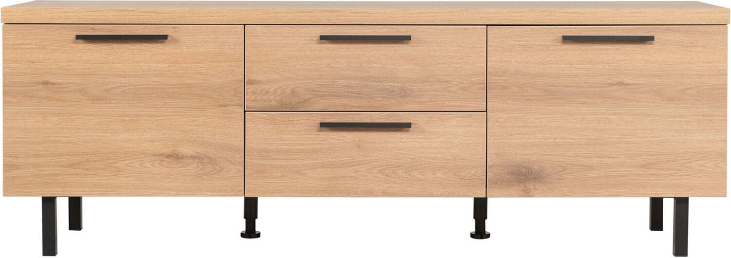 Pronto Wonen Tv-meubel Paranno 165 cm bruin Bruin Tv-meubel|Tv-dressoir