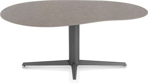 Xooon Saluti EETKAMERTAFEL ORGANISCH 180 X 120 CM. - CENTRALE POOT - GRAPHIET - lava Bruin|Grijs|Antraciet Eettafel