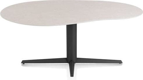 Xooon Saluti EETKAMERTAFEL ORGANISCH 180 X 120 CM. - CENTRALE POOT - ROUGH OFF BL - light sand Eettafel