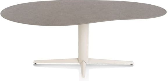 Xooon Saluti EETKAMERTAFEL ORGANISCH 210 X 120 CM. - CENTRALE POOT - CRÈME - lava Bruin|Grijs|Antraciet Eettafel