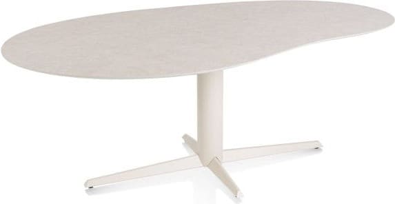 Xooon Saluti EETKAMERTAFEL ORGANISCH 210 X 120 CM. - CENTRALE POOT - CRÈME - light sand Eettafel
