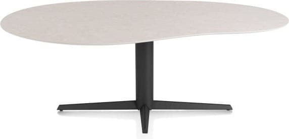 Xooon Saluti EETKAMERTAFEL ORGANISCH 210 X 120 CM. - CENTRALE POOT - ROUGH OFF BL - light sand Eettafel
