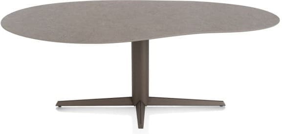 Xooon Saluti EETKAMERTAFEL ORGANISCH 210 X 120 CM. - CENTRALE POOT - STEELBROWN - lava Bruin|Grijs|Antraciet