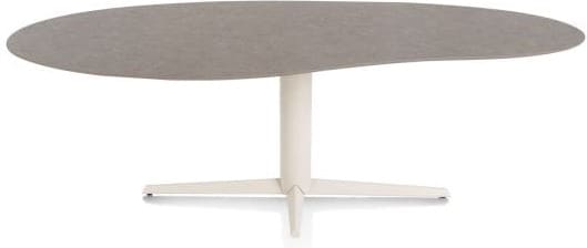 Xooon Saluti EETKAMERTAFEL ORGANISCH 240 X 120 CM. - CENTRALE POOT - CRÈME - lava Bruin|Grijs|Antraciet Eettafel