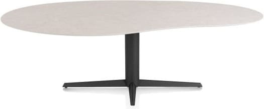 Xooon Saluti EETKAMERTAFEL ORGANISCH 240 X 120 CM. - CENTRALE POOT - ROUGH OFF BL - light sand Eettafel