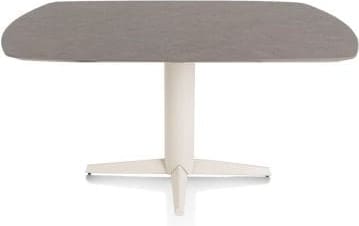 Xooon Saluti EETKAMERTAFEL OVAAL 150 X 105 CM. - CENTRALE POOT - CRÈME - lava Bruin|Grijs|Antraciet Eettafel