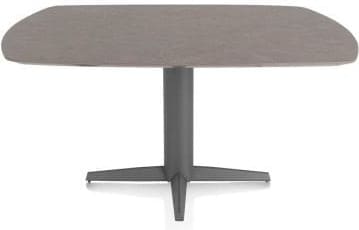 Xooon Saluti EETKAMERTAFEL OVAAL 150 X 105 CM. - CENTRALE POOT - GRAPHIET - lava Bruin|Grijs|Antraciet Eettafel
