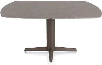 Xooon Saluti EETKAMERTAFEL OVAAL 150 X 105 CM. - CENTRALE POOT - STEELBROWN - lava Bruin|Grijs|Antraciet Eettafel
