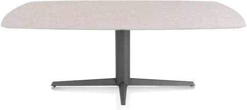 Xooon Saluti EETKAMERTAFEL OVAAL 210 X 105 CM. - CENTRALE POOT - GRAPHIET - light sand Eettafel