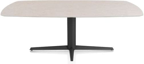 Xooon Saluti EETKAMERTAFEL OVAAL 210 X 105 CM. - CENTRALE POOT - ROUGH OFF BLACK - light sand  Eettafel