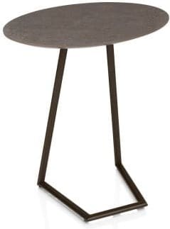 Xooon Salutina laptop tafeltje - steelbrown Bruin|Grijs|Antraciet Bijzettafel