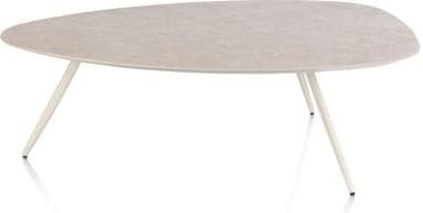 Xooon Salutina salontafel 110 x 80 cm - 3 pootjes - crème Bijzettafel