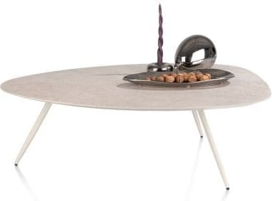 Xooon Salutina salontafel 110 x 80 cm - 3 pootjes - crème Bijzettafel