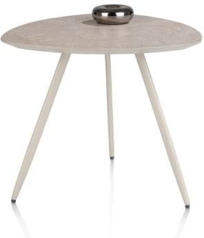Xooon Salutina salontafel 53 x 53 cm - 3 pootjes - crème Bijzettafel