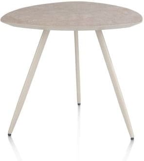 Xooon Salutina salontafel 53 x 53 cm - 3 pootjes - crème Bijzettafel