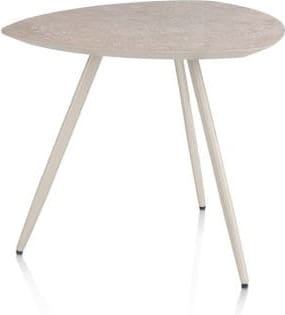 Xooon Salutina salontafel 53 x 53 cm - 3 pootjes - crème Bijzettafel