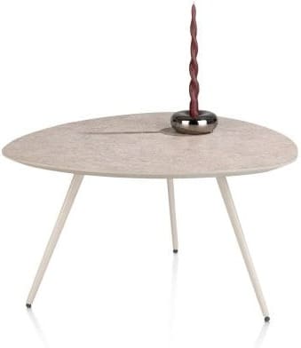 Xooon Salutina salontafel 68 x 68 cm - 3 pootjes - crème Bijzettafel