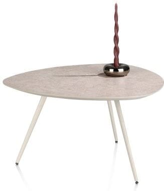 Xooon Salutina salontafel 68 x 68 cm - 3 pootjes - crème Bijzettafel