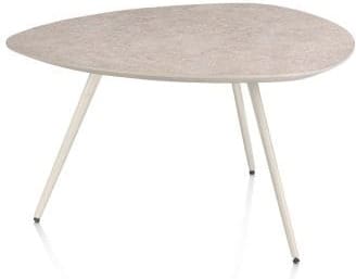 Xooon Salutina salontafel 68 x 68 cm - 3 pootjes - crème Bijzettafel