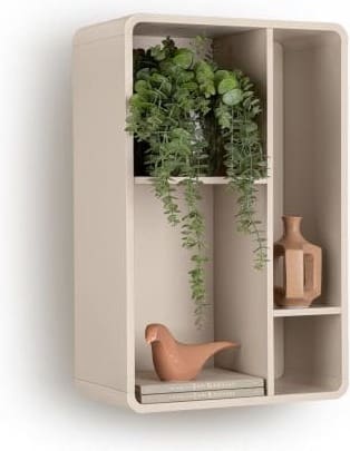 Xooon Trentino Wand-element 85 cm. - mdf gelakt - creme Beige|Wit Woonaccessoire