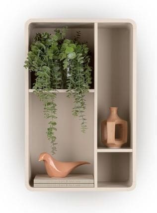 Xooon Trentino Wand-element 85 cm. - mdf gelakt - creme Beige|Wit Woonaccessoire