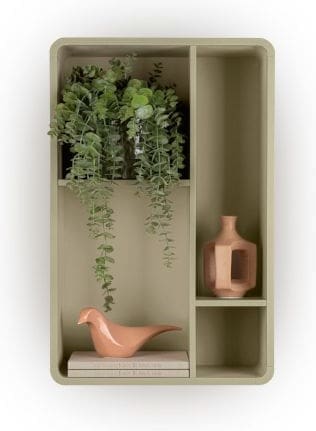 Xooon Trentino Wand-element 85 cm. - mdf gelakt - olijf Groen Woonaccessoire
