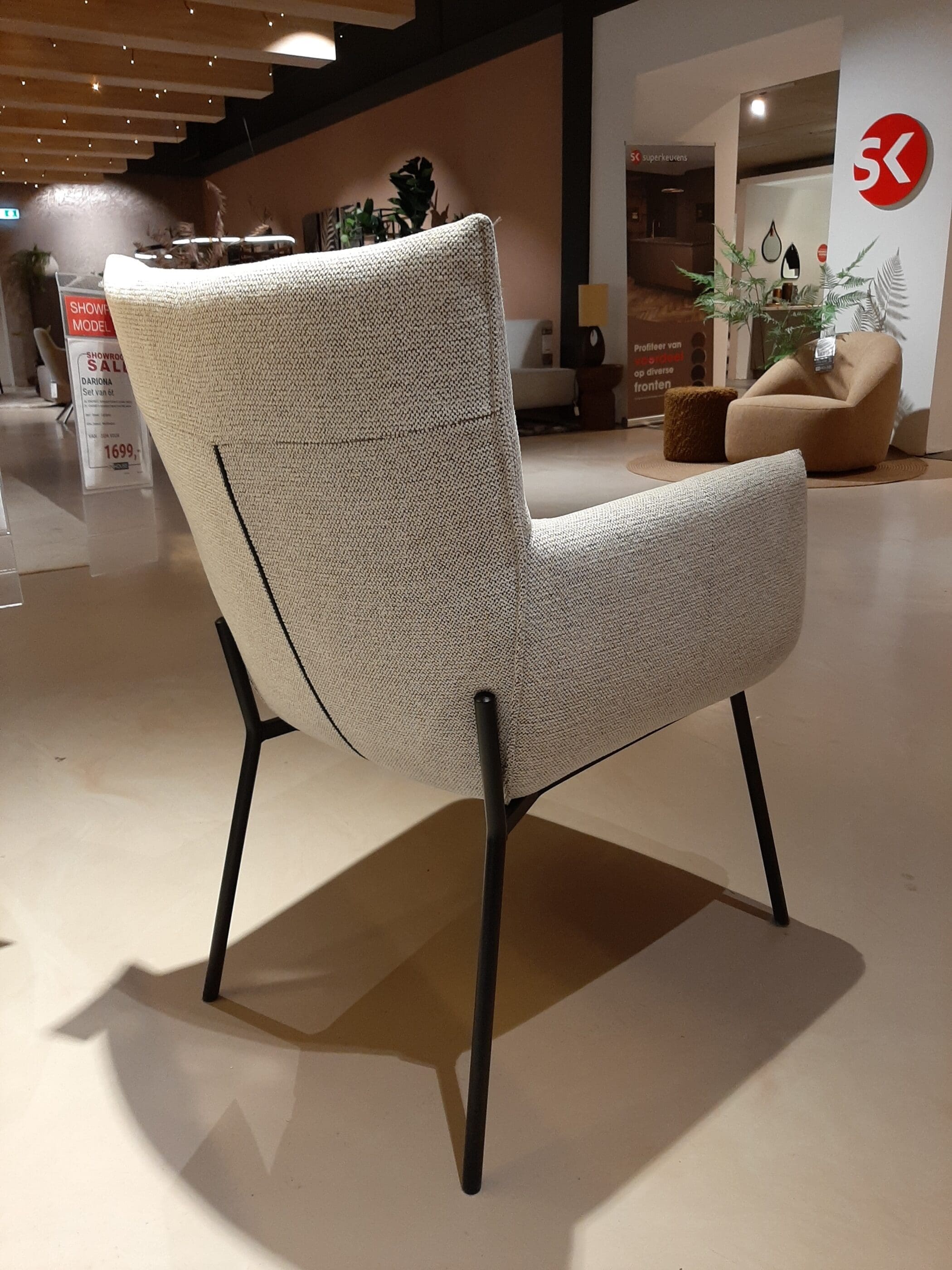 Eetkamerstoelen Dariona (set van 6) **SHOWROOMMODEL** - Afbeelding 3