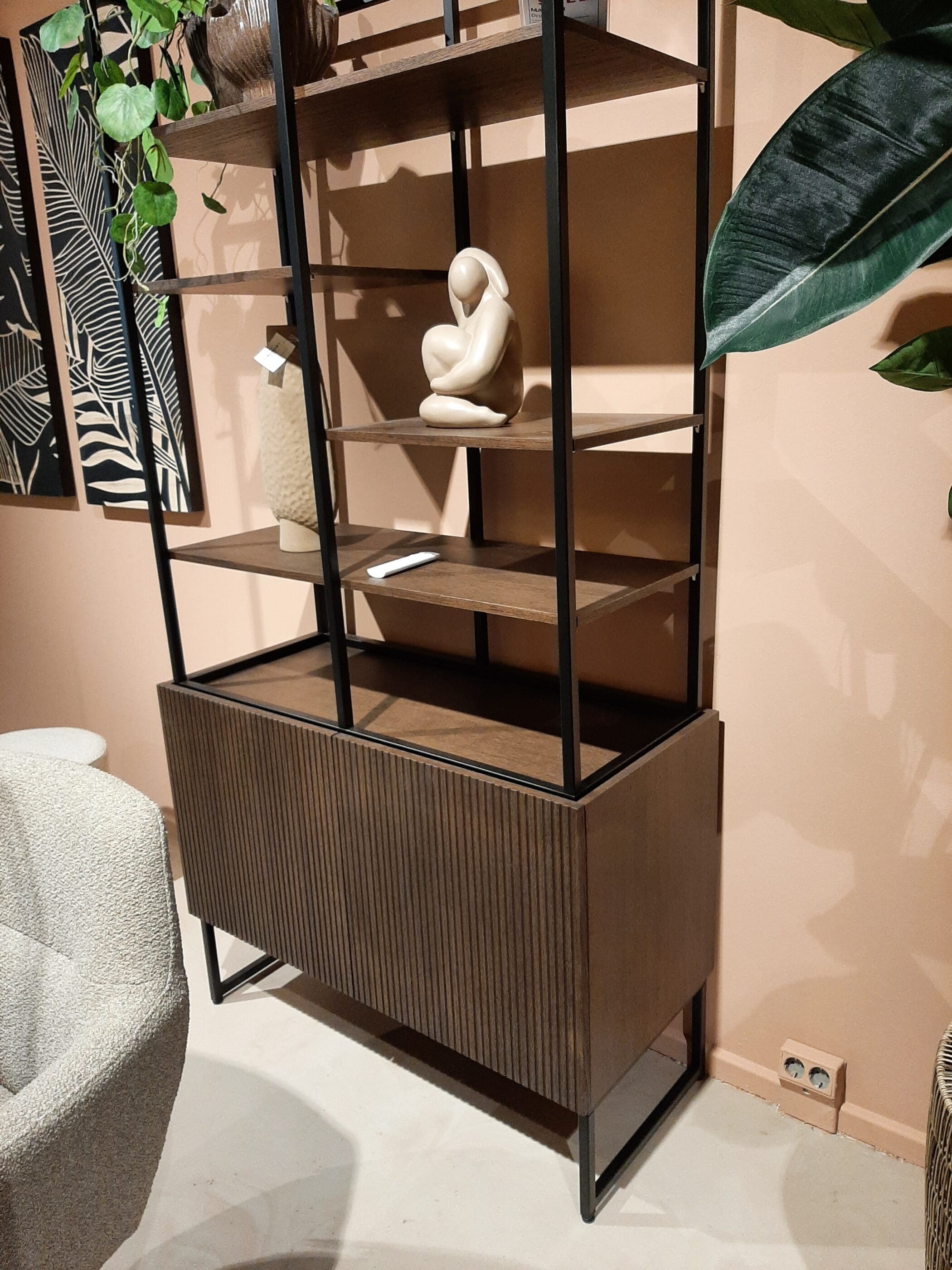 Vakkenkast Marandi small bruin **SHOWROOMMODEL** - Afbeelding 2