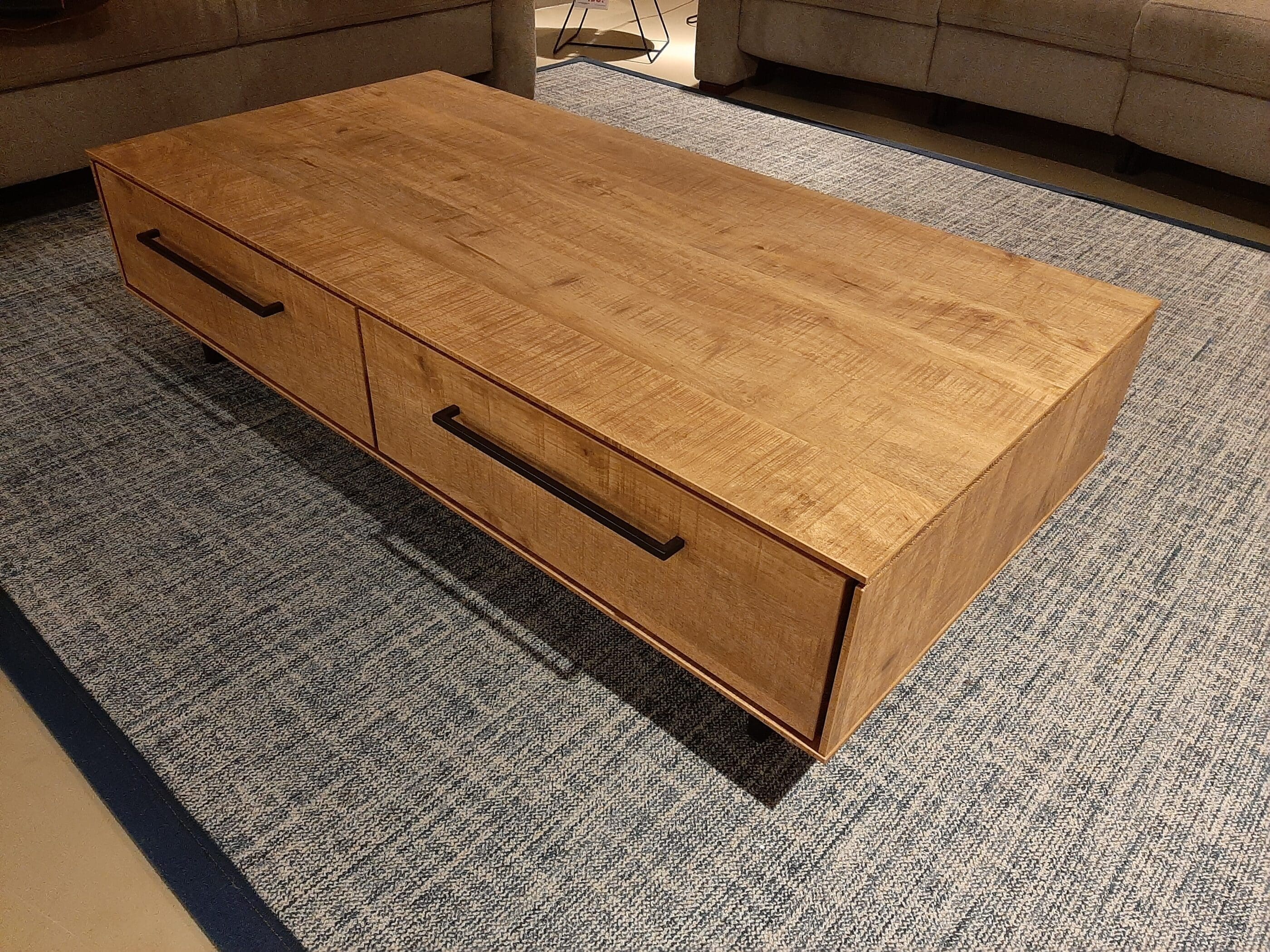 Salontafel Rianta - houtstructuur/metaal **SHOWROOMMODEL**