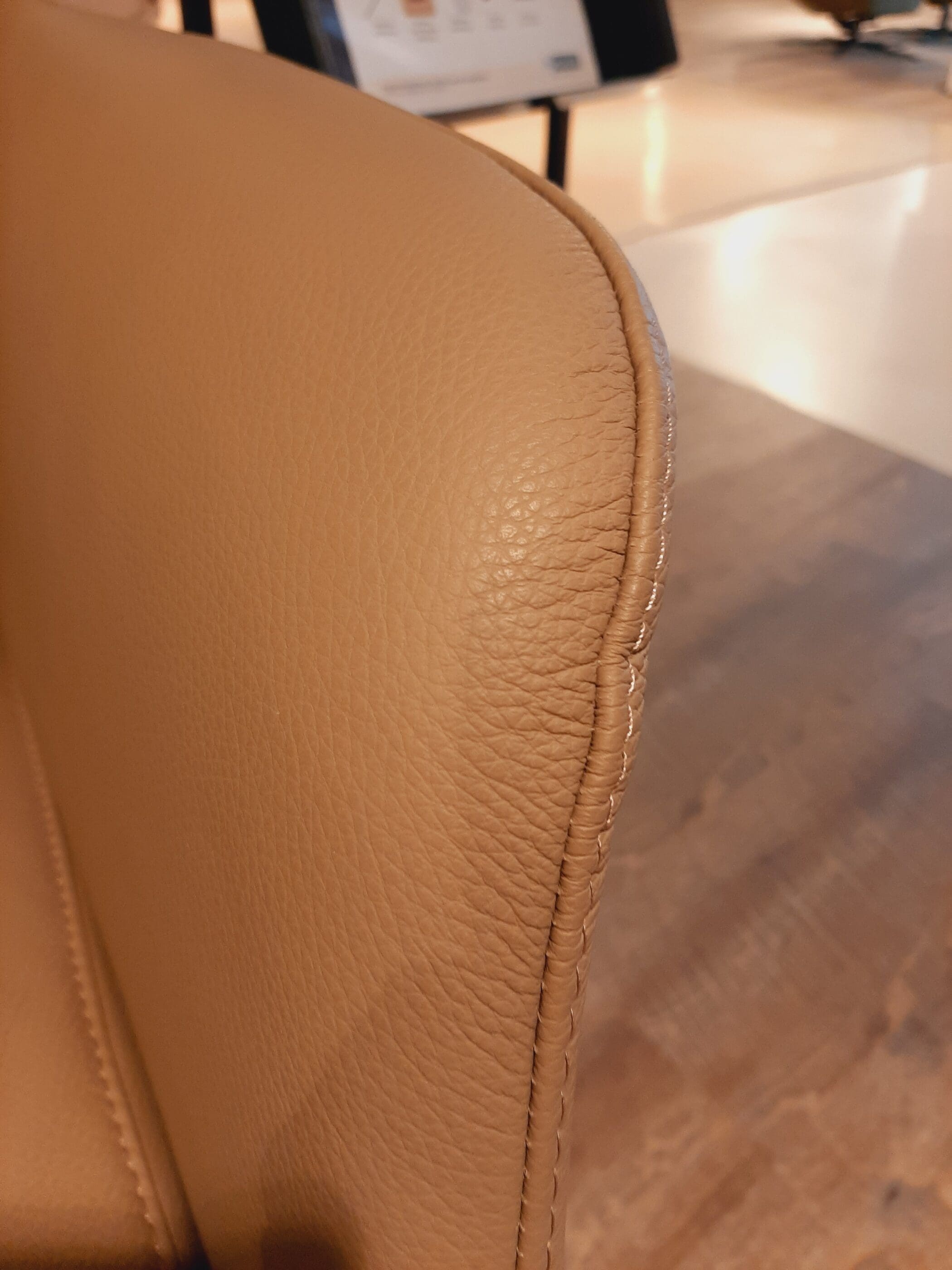 Relaxfauteuil Blomira L bruin leer **SHOWROOMMODEL** - Afbeelding 4