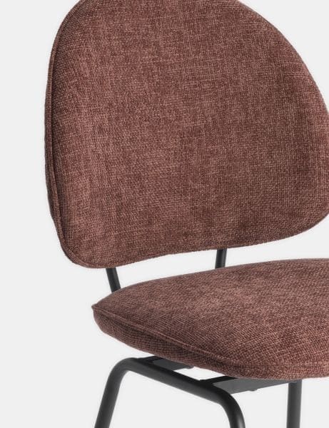 COCO maison Milo barstoel - burgundy red Rood|Paars Eetkamerstoel